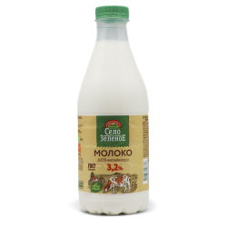 Молоко 3,2% ГОСТ в пэт/бут бзмж 930 мл /СЕЛО ЗЕЛЕНОЕ ТМ/